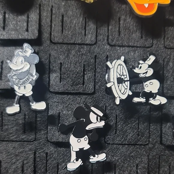 **Disney Character Pin Collection on Black Display Case** - Picture 4 of 8